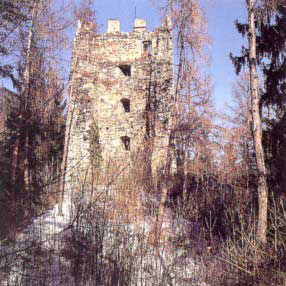 Reste des Bergfrieds Salern / Resti della torre del castello di Salern
